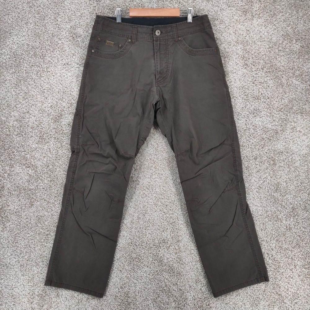 KUHL Revolvr Pants Mens 32x30 Brown Vintage Patina Hiking Technical Outdoor